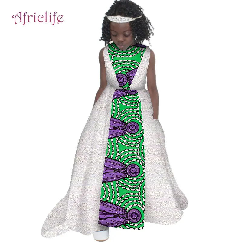 2019 flower Dresses African Bazin Fabric Skirt Wedding Party Kid Girls Dress Lace Patchwork Flower Girl Dresses WYT339
2019 flower Dresses African Bazin Fabric Skirt Wedding Party Kid Girls Dress Lace Patchwork Flower Girl Dresses WYT339