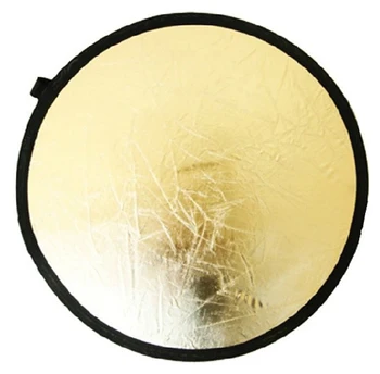 22" 56cm 2 in 1 Round Flash Photo Studio Collapsible Light Photography Camera Reflector Gold Silver Fotografia Reflectors Disc 
22" 56cm 2 in 1 Round Flash Photo Studio Collapsible Light Photography Camera Reflector Gold Silver Fotografia Reflectors Disc