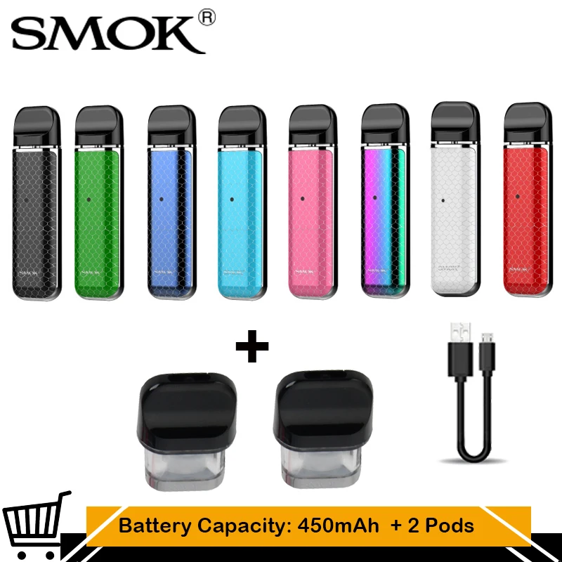 Smok Electronic Cigarette Novo Kit Vape Pen Built-in 450mAh Battery Vaporesso Mini e-Sigs with 2ML POD Cartridge Vaporizer
Smok Electronic Cigarette Novo Kit Vape Pen Built-in 450mAh Battery Vaporesso Mini e-Sigs with 2ML POD Cartridge Vaporizer