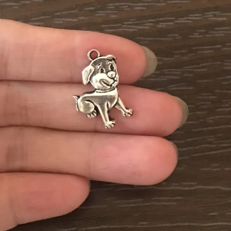 

12PCS DIY Jewelry Making Pet Dog Charms Zinc Alloy Dog Pendant Charm for Bracelet Necklaces Earrings Bookmarks Zipper Pulls