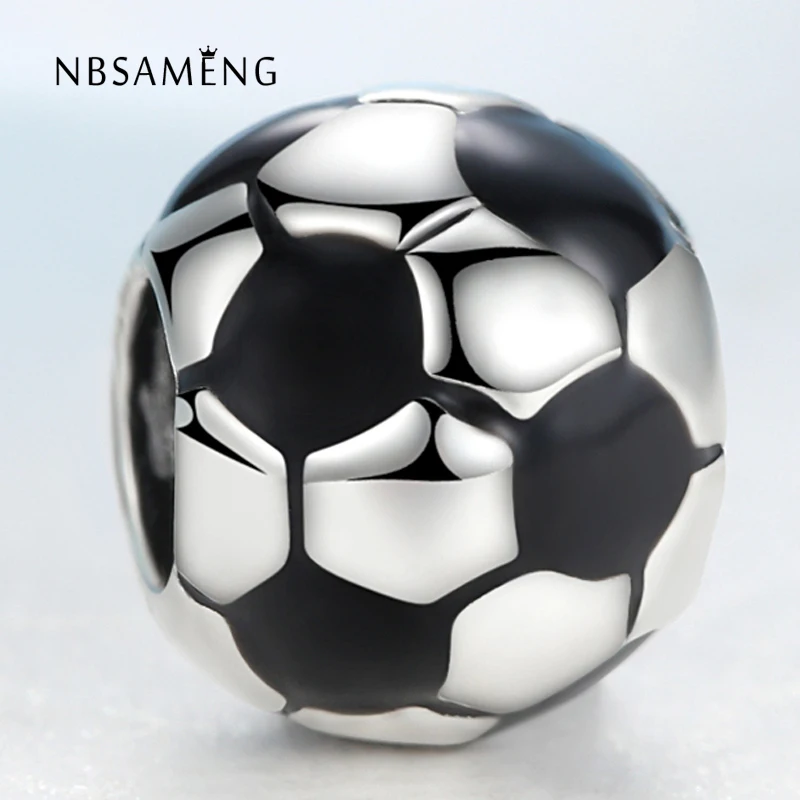 New Silver Plated Bead Charm European Enamel Football Beads Fit Women Pandora DIY Bracelet & Bangle Jewelry YW30062
New Silver Plated Bead Charm European Enamel Football Beads Fit Women Pandora DIY Bracelet & Bangle Jewelry YW30062