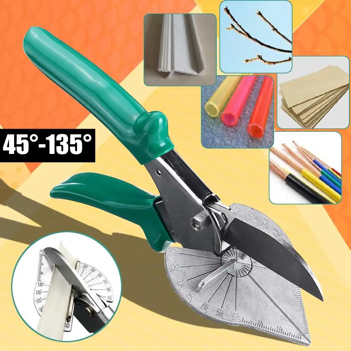 Drillpro 45 Degree 135 Degree Miter Cutter Hand Shear Buckle Mounting Multifunctional Angle Wire Slot Scissors Cutter
Drillpro 45 Degree 135 Degree Miter Cutter Hand Shear Buckle Mounting Multifunctional Angle Wire Slot Scissors Cutter