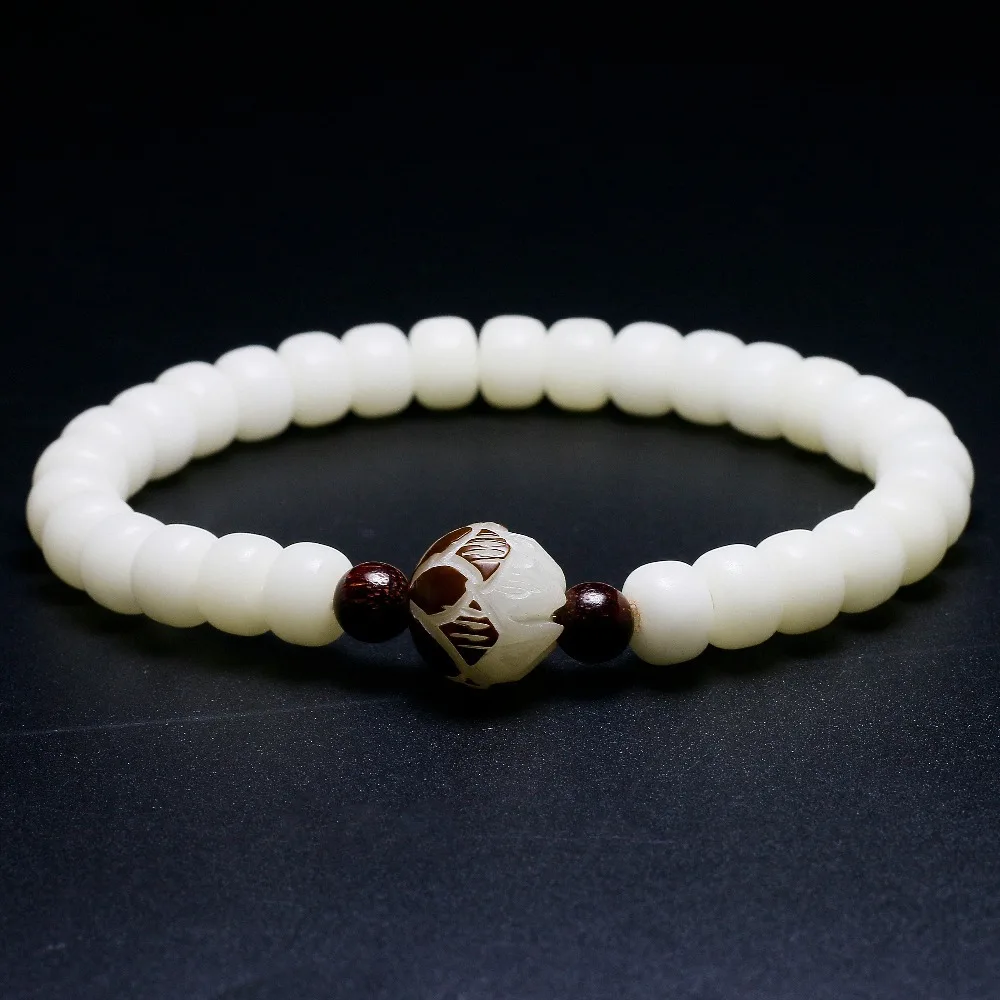 Tibetan Buddhism Lotus Charm & Wooden Beads Stretch Bracelet For Women Yoga Meditation Chakra Tagua Nut Jewelry
Tibetan Buddhism Lotus Charm & Wooden Beads Stretch Bracelet For Women Yoga Meditation Chakra Tagua Nut Jewelry