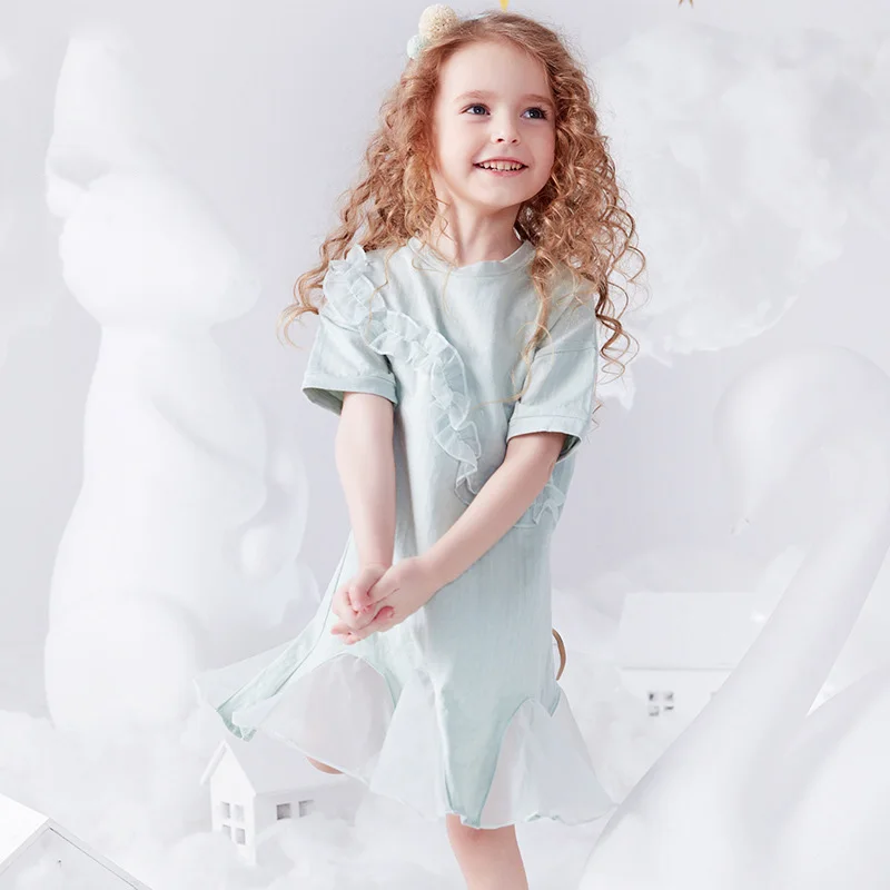 Girls dress 2019 new baby dress casual Korean children's dress female children stitching net fashion
Girls dress 2019 new baby dress casual Korean children's dress female children stitching net fashion