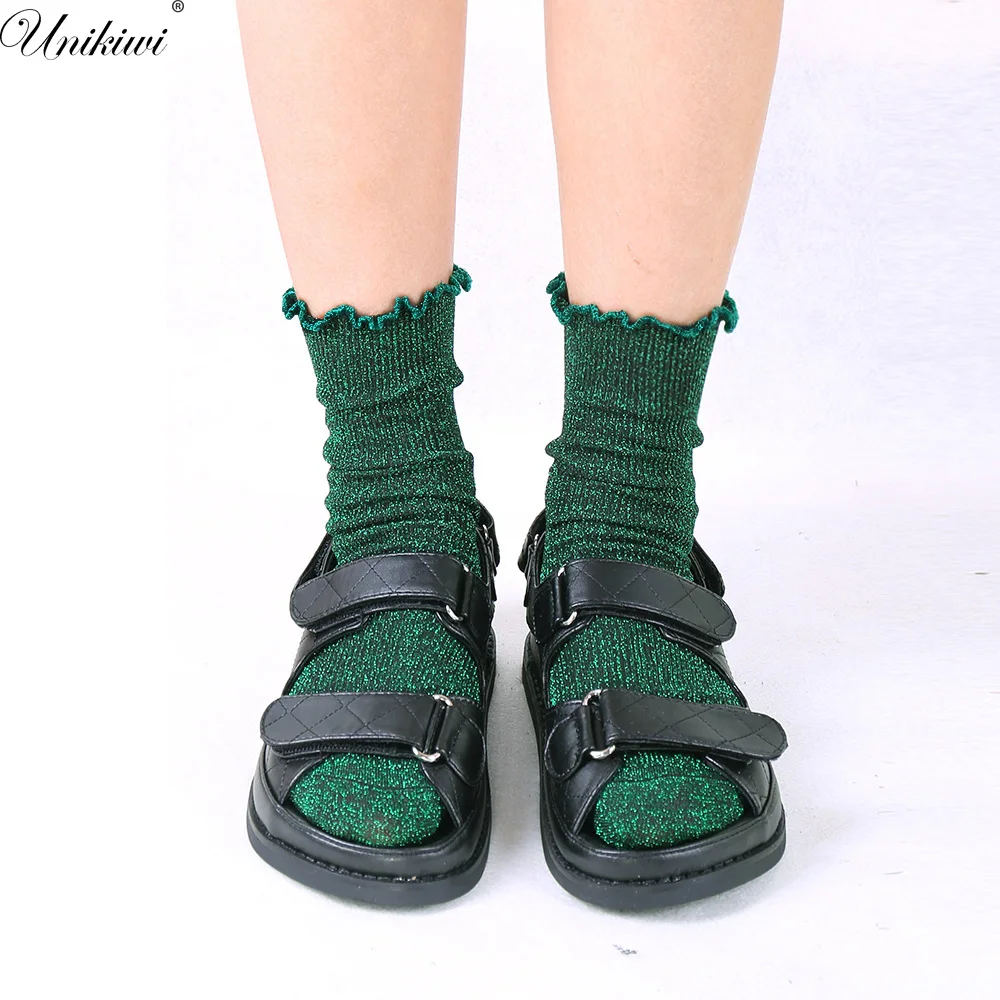 Chic Women's Stringy Selvedge Glitter Socks.Gold Sliver Shiny Ankle Socks.Casual Ladies Bright Retro Sox Piles Sock Female Meias
Chic Women's Stringy Selvedge Glitter Socks.Gold Sliver Shiny Ankle Socks.Casual Ladies Bright Retro Sox Piles Sock Female Meias