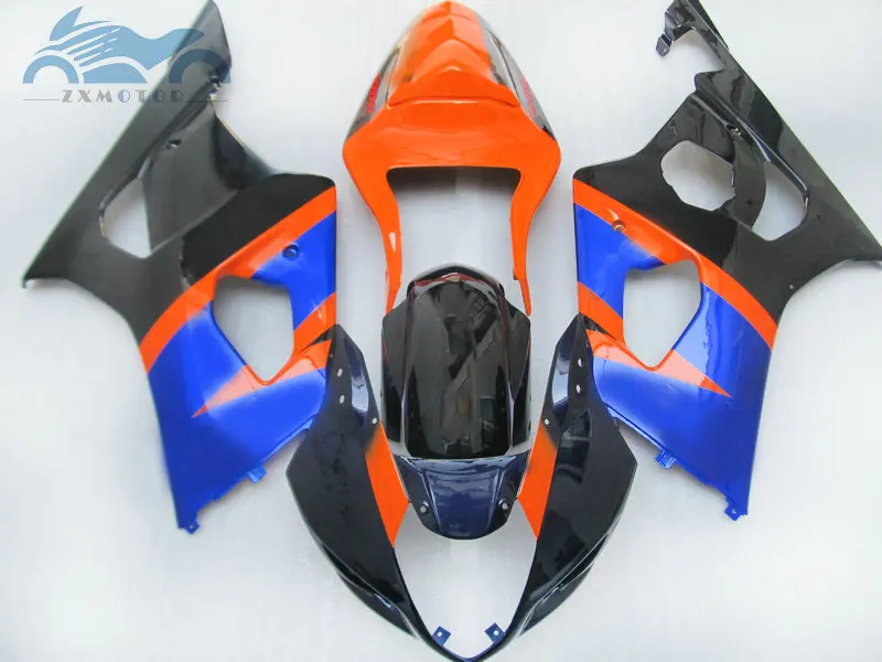 Комплекты обтекателей для SUZUKI K3 GSX R1000 2003 2004 ABS, комплект обтекателей для гоночных мотоциклов GSXR1000 03 04, детали синего и оранжевого цвета
Комплекты обтекателей для SUZUKI K3 GSX R1000 2003 2004 ABS, комплект обтекателей для гоночных мотоциклов GSXR1000 03 04, детали синего и оранжевого цвета