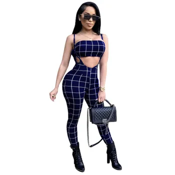 2018 Summer Sexy Two Pieces Jumpsuits and Rompers For Women Strapless Checks Plaids Print Club Party Bodysuits Playsuits 
2018 Summer Sexy Two Pieces Jumpsuits and Rompers For Women Strapless Checks Plaids Print Club Party Bodysuits Playsuits