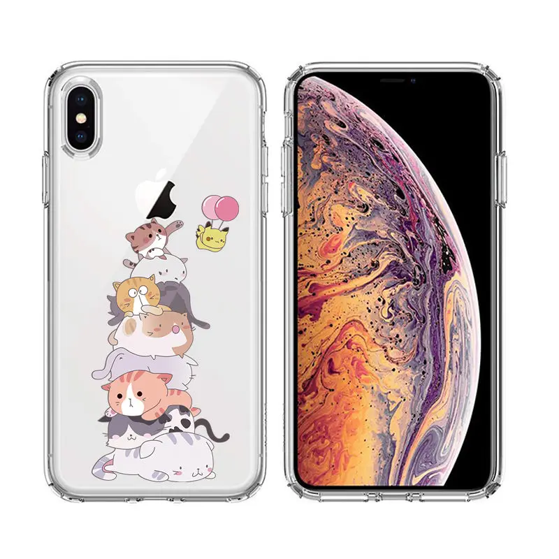 Arvin Painted Case FOR Iphone 5 5S 6s Plus X XS Max XR Soft Silicon Cover FOR Iphone 6s Clear Protective TPU Back Cover for 7 8 (8)