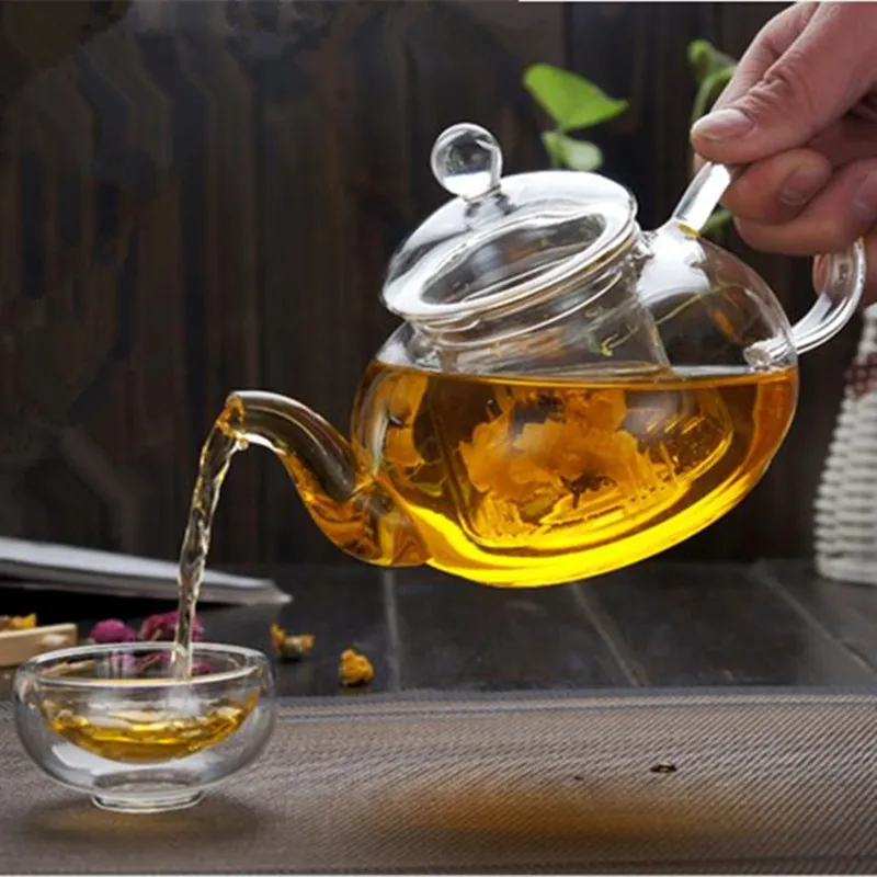 2pcs/pack Glass Teapot Set 1pc 400ml glass teapot 1pc 50ml double-wall glass cup
2pcs/pack Glass Teapot Set 1pc 400ml glass teapot 1pc 50ml double-wall glass cup