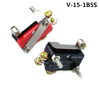 Miniature point-operated self-reset microswitch with handle pulley 1 open and 1 close V15-1B5 limit switch
Miniature point-operated self-reset microswitch with handle pulley 1 open and 1 close V15-1B5 limit switch
