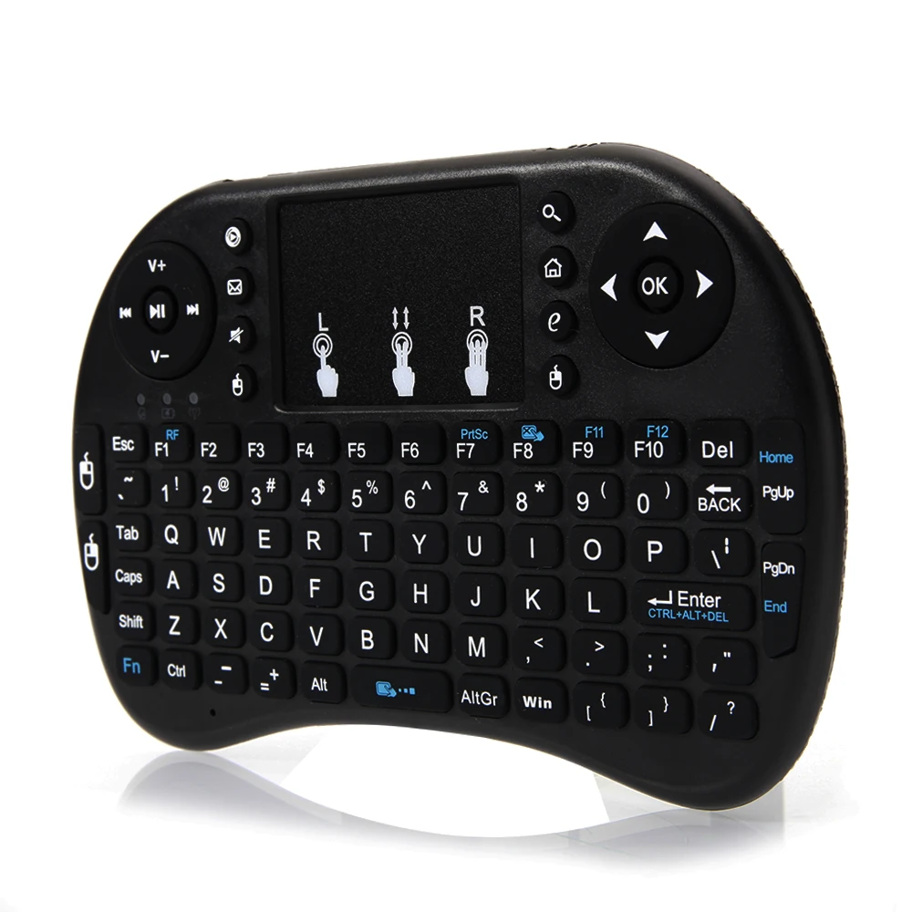 SOONHUA i8 Mini 2.4GHz Controllers Wireless Keyboard Controller Kit Keyboards with Touchpad electric accessory kits 2019
SOONHUA i8 Mini 2.4GHz Controllers Wireless Keyboard Controller Kit Keyboards with Touchpad electric accessory kits 2019