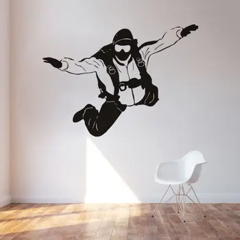Parachutist Silhouette Wall Stickers Black White Vinyl Wall Art Decals Sport Boy Room Window Stickers 3d Poster Muraux SA015
Parachutist Silhouette Wall Stickers Black White Vinyl Wall Art Decals Sport Boy Room Window Stickers 3d Poster Muraux SA015