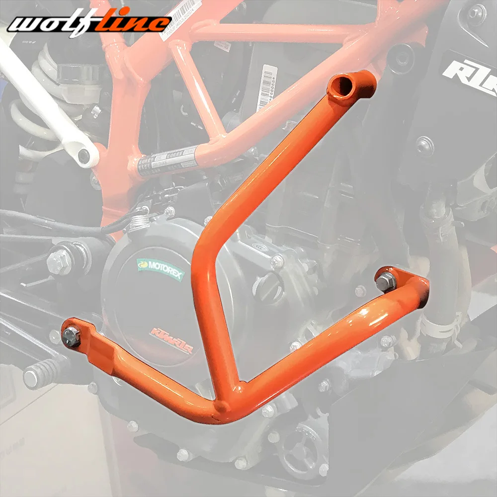 WOLFLINE Enigne гвардии аварии бар для KTM 390 DUKE 2017 2018 R2R рамки защитный DUKE390 оранжевый бары