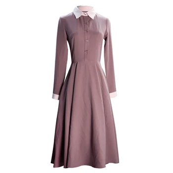 Autumn New Prairie Chic Vintage Style Women's Turn-down Collar Long Sleeve College Style Slim Vintage Dress Luxury Women Dress
Autumn New Prairie Chic Vintage Style Women's Turn-down Collar Long Sleeve College Style Slim Vintage Dress Luxury Women Dress