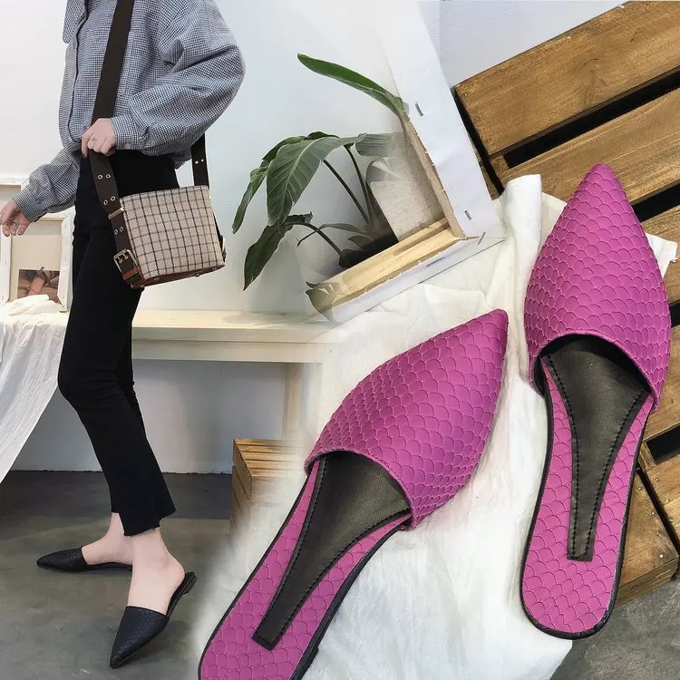 Fashion Lady Summer Women Casual Fish Scaly Figure Babouche Pointed Toe Half Flats Slipper Mules Slides Shoes hjm78
Fashion Lady Summer Women Casual Fish Scaly Figure Babouche Pointed Toe Half Flats Slipper Mules Slides Shoes hjm78