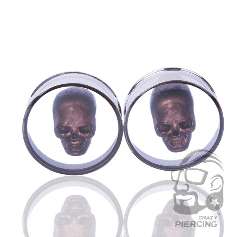 3D Skull Steel Double Flare Plugs and Tunnels Saddle Ear Gauge Flesh Tunnel Body Ear Expander Piercing Jewelry Oreja 10-25mm
3D Skull Steel Double Flare Plugs and Tunnels Saddle Ear Gauge Flesh Tunnel Body Ear Expander Piercing Jewelry Oreja 10-25mm