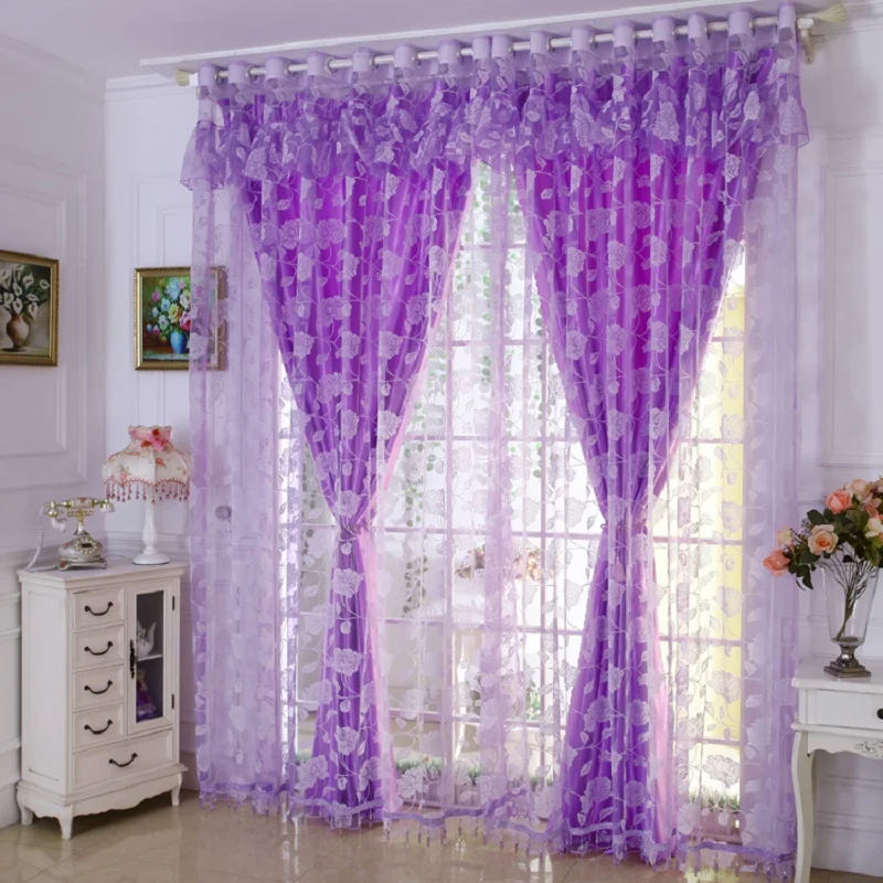 1 PC Blackout Curtain and 1 PC Tulle Window Curtains Set for Living Room Pastoral Burnout Curtains for the Bedroom Decoration
1 PC Blackout Curtain and 1 PC Tulle Window Curtains Set for Living Room Pastoral Burnout Curtains for the Bedroom Decoration