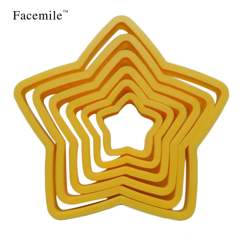 6pcs Christmas Star shape Cake Model Cookie DIY Sugar Craft Mold Cutter Paste Decorating Gift Baking Kitchen Gift
6pcs Christmas Star shape Cake Model Cookie DIY Sugar Craft Mold Cutter Paste Decorating Gift Baking Kitchen Gift