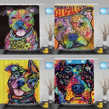 Pitbull Series Shower Curtains Art Dog Home Decor Bathroom Shower Curtains Waterproof Polyester Fabric Customized Shower Curtain
Pitbull Series Shower Curtains Art Dog Home Decor Bathroom Shower Curtains Waterproof Polyester Fabric Customized Shower Curtain