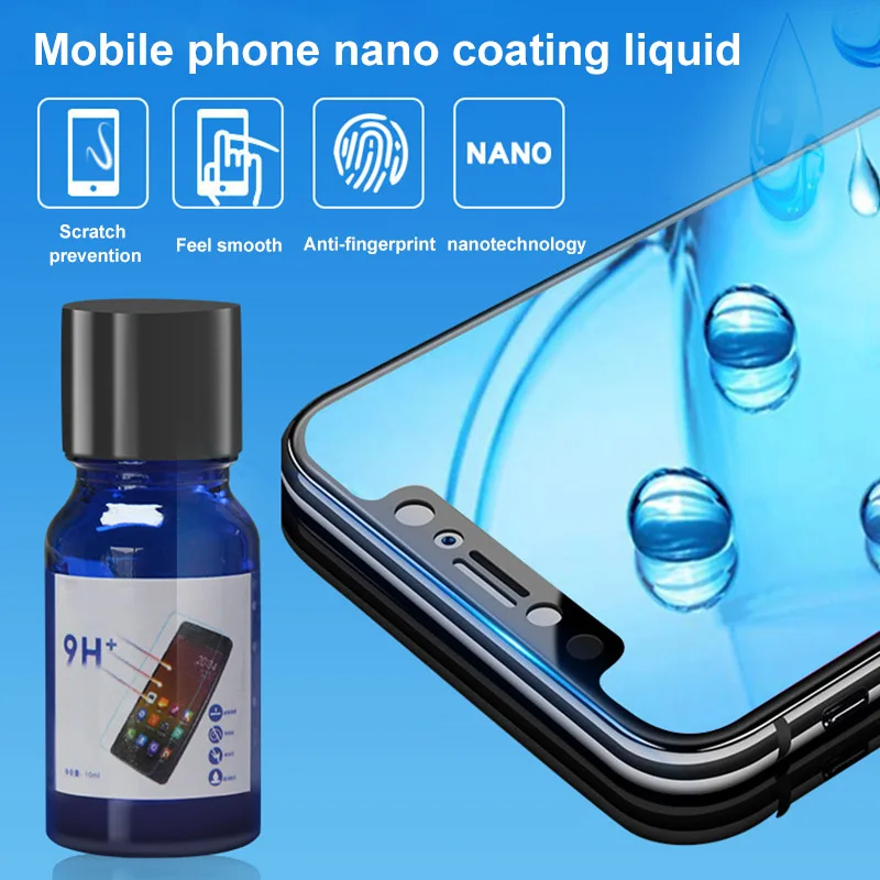Nano Liquid Screen Protector Film Scratch Resistant 9H Hardness for iPhone Samsung Phones EM88
Nano Liquid Screen Protector Film Scratch Resistant 9H Hardness for iPhone Samsung Phones EM88