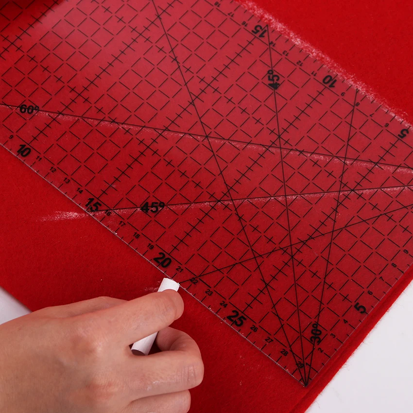 Akrylowa linijka patchworkowa 300mm x 15cm przezroczysta wysokiej jakości - Wianko - 9