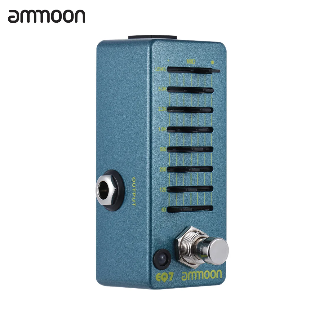 High quality ammoon EQ7 Mini Guitar Equalizer Effect Pedal 7-Band EQ Aluminum Alloy Body True Bypass 
High quality ammoon EQ7 Mini Guitar Equalizer Effect Pedal 7-Band EQ Aluminum Alloy Body True Bypass