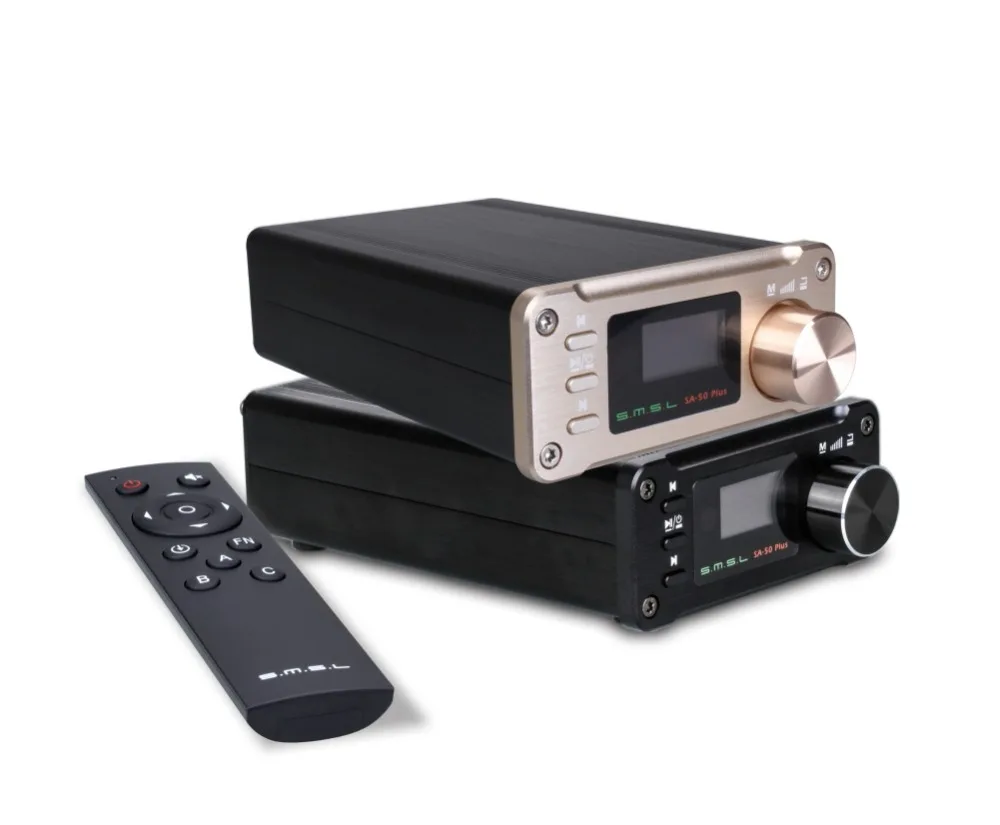 SMSL SA-50 Plus Audio Amplifier TAS5766M 2.1 AUX Hifi Digital Amplifiers USB Mini Portable Home Power Amplifier
SMSL SA-50 Plus Audio Amplifier TAS5766M 2.1 AUX Hifi Digital Amplifiers USB Mini Portable Home Power Amplifier