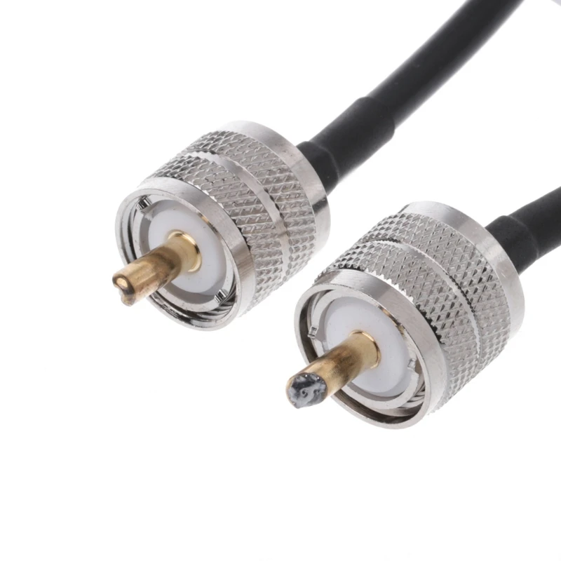 RF коаксиальный кабельный разъем UHF PL259 штекер к RG58 ОТРЕЗОК кабеля 50 см L15|uhf connector|uhf
