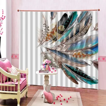 photo 3d curtains modern Customize feather curtains for bedroom living room window blackout curtain
photo 3d curtains modern Customize feather curtains for bedroom living room window blackout curtain