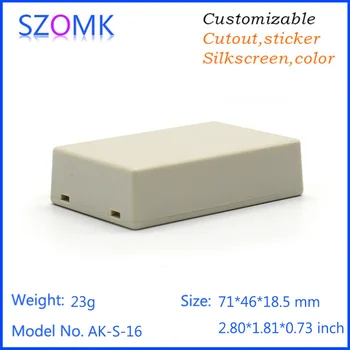 szomk plastic electronic enclosure distribution box (20 pcs) 71*46*18.5mm small plastic box cover for pcb enclosure junction box
szomk plastic electronic enclosure distribution box (20 pcs) 71*46*18.5mm small plastic box cover for pcb enclosure junction box