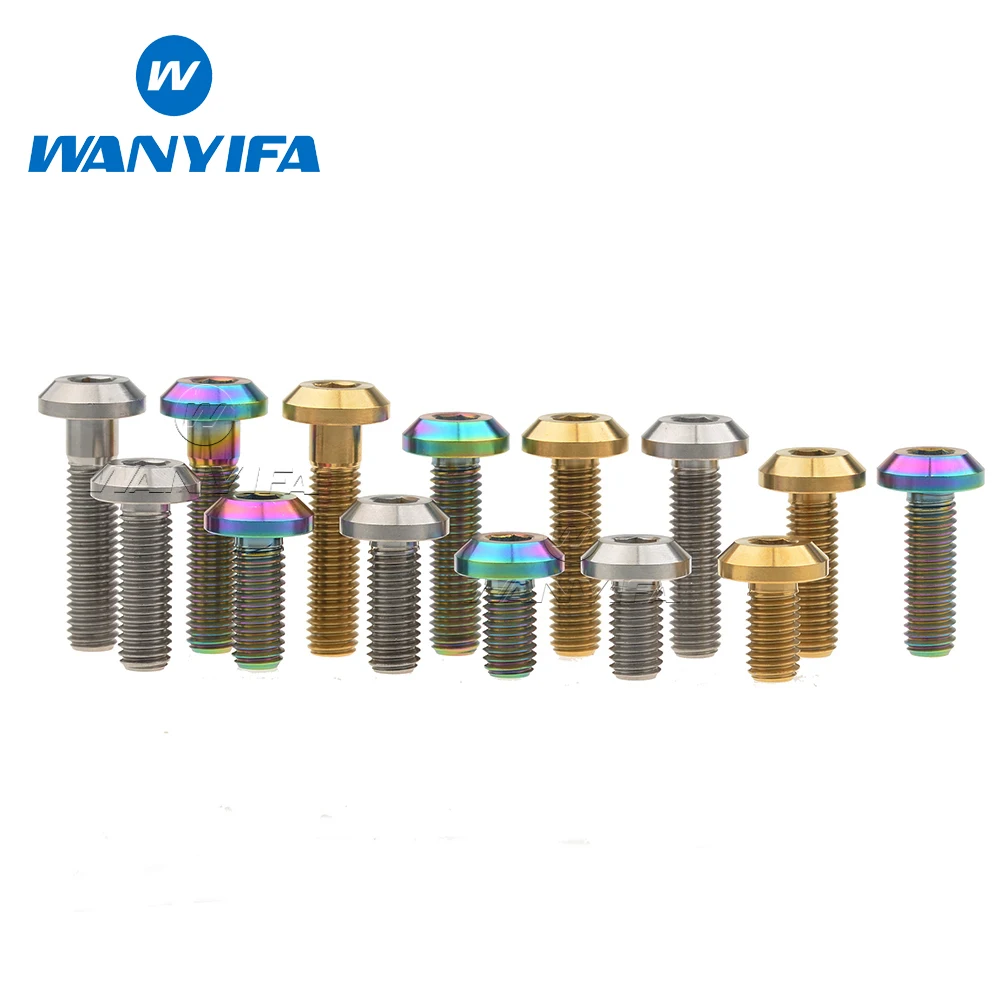 M6 x 12 15 20 25 30 35mm Allen Key Taper Head Titanium Bolt Screw for Bicycle Motorcycle Disc Brake
M6 x 12 15 20 25 30 35mm Allen Key Taper Head Titanium Bolt Screw for Bicycle Motorcycle Disc Brake