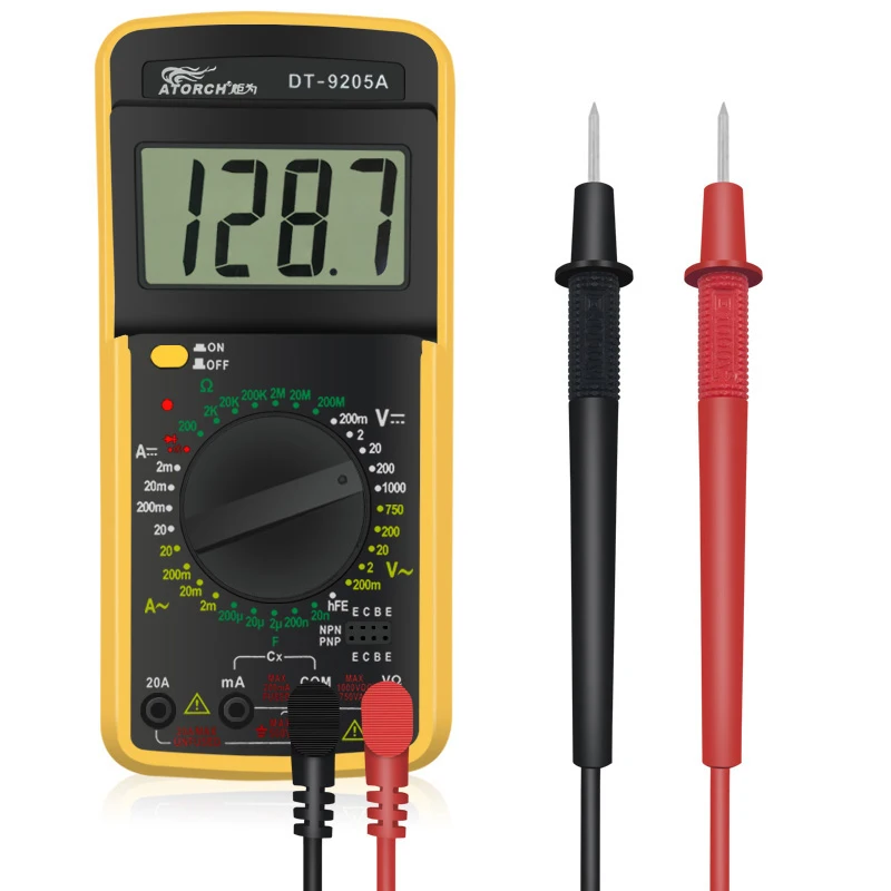 ATORCH Digital Multimeter Multimetro Voltage Tester Current Resistance Tester Capacitance Frequency Temperature multimetre
ATORCH Digital Multimeter Multimetro Voltage Tester Current Resistance Tester Capacitance Frequency Temperature multimetre
