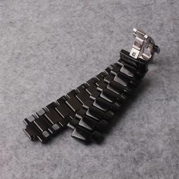 Pure Ceramic Watchbands black with silver stainless steel buckle Lug convex 11mm for ar1421 1426 men watches replacement straps
Pure Ceramic Watchbands black with silver stainless steel buckle Lug convex 11mm for ar1421 1426 men watches replacement straps