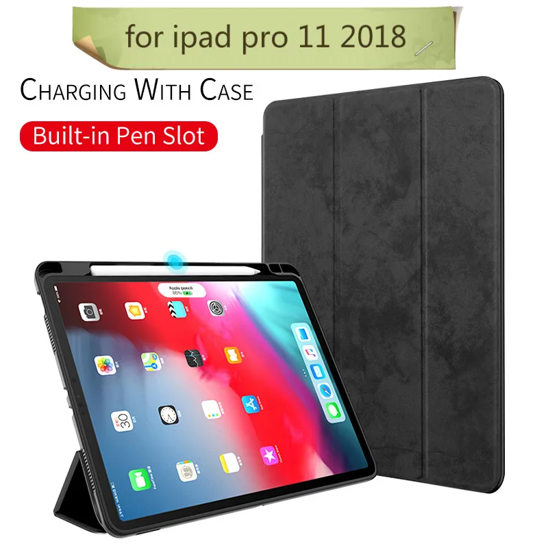 Business Retro Funda For iPad Pro 11 Case with Pencil Holder Support Wireless Charging for iPad Pro 11 2018 smart Case Cover
Business Retro Funda For iPad Pro 11 Case with Pencil Holder Support Wireless Charging for iPad Pro 11 2018 smart Case Cover