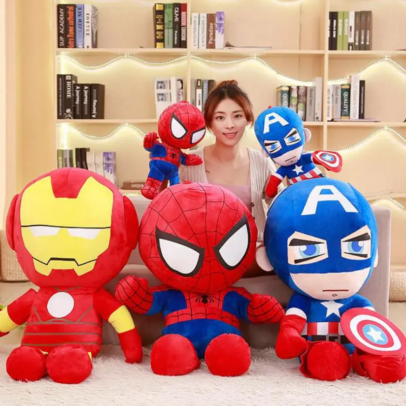 35-100CM Super Hero Captain Iron Man Spider-Man Super Soft Soft Plush Toy Avengers Movie Doll Children's Birthday Gift
35-100CM Super Hero Captain Iron Man Spider-Man Super Soft Soft Plush Toy Avengers Movie Doll Children's Birthday Gift