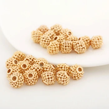 10PCS 8x9MM 24K Champagne Gold Color Plated Brass Hollow Spacer Beads Bracelet Beads High Quality Diy Jewelry Accessories
10PCS 8x9MM 24K Champagne Gold Color Plated Brass Hollow Spacer Beads Bracelet Beads High Quality Diy Jewelry Accessories