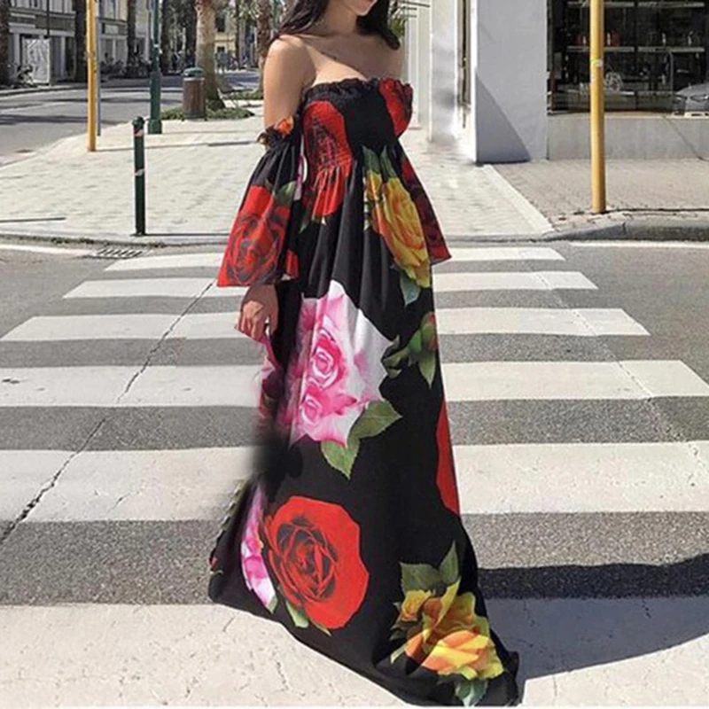 Sexy Women Dress Floral Printed Strapless Long Summer Maxi Dress New Fashion Beach Vestidos WS9690E
Sexy Women Dress Floral Printed Strapless Long Summer Maxi Dress New Fashion Beach Vestidos WS9690E