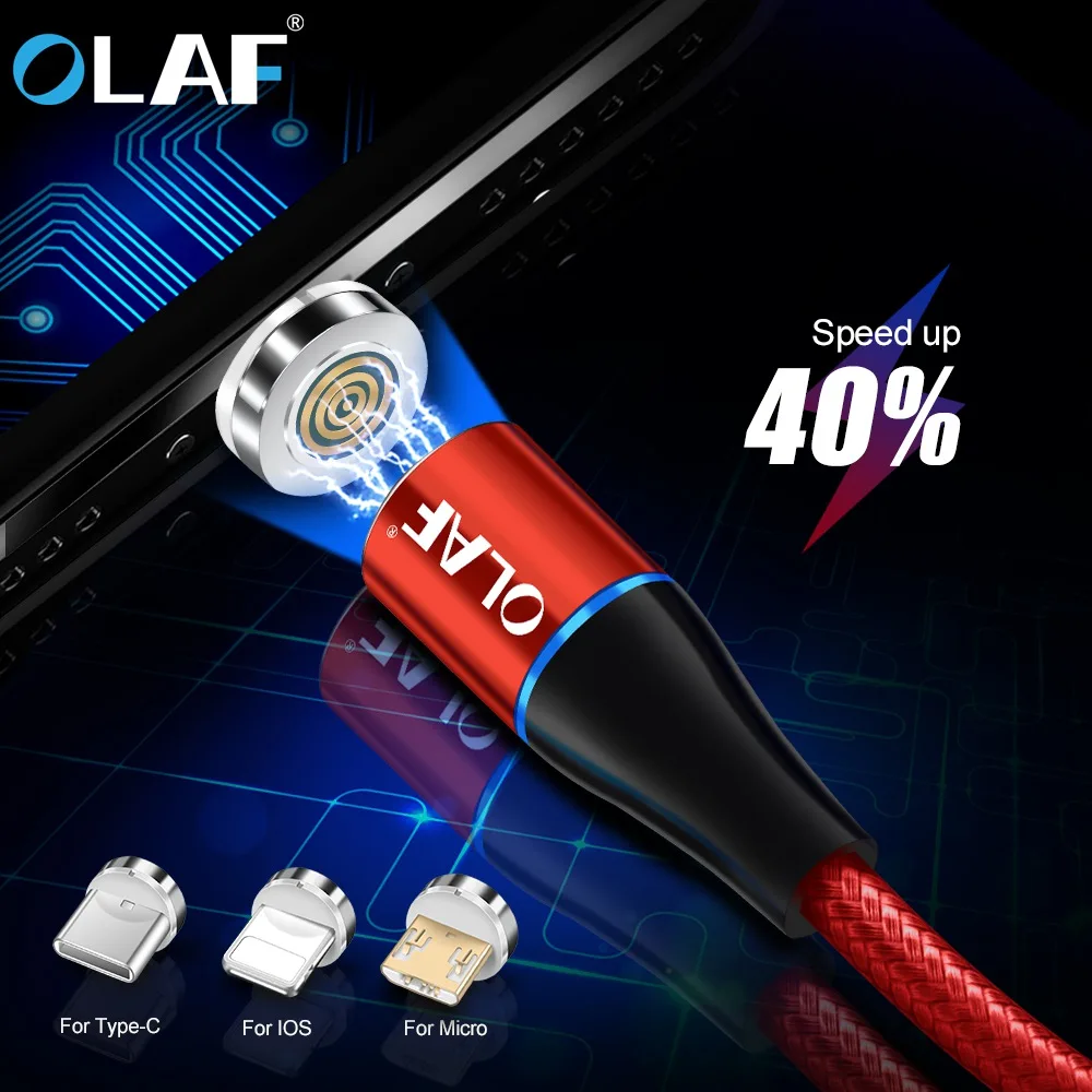 OLAF 3A Fast Charging Magnetic Cable Micro USB Type C Lighting Cable Charger For iPhone 6 7 8 Plus X XR XS Max USBC Type-C Cable
OLAF 3A Fast Charging Magnetic Cable Micro USB Type C Lighting Cable Charger For iPhone 6 7 8 Plus X XR XS Max USBC Type-C Cable
