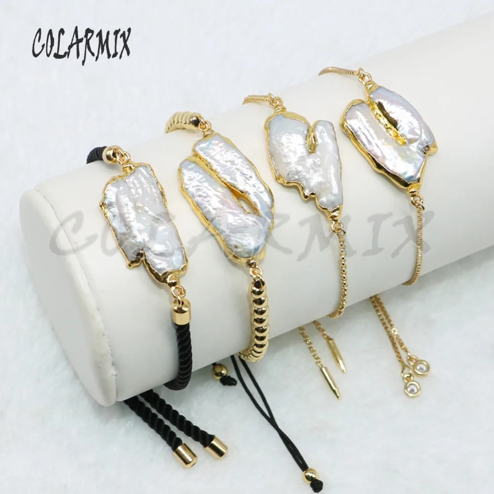 Fashion gold color irregular pearls bracelet Handmade jewelry bracelet fashion jewelry bracelet free form pearls charms 4895
Fashion gold color irregular pearls bracelet Handmade jewelry bracelet fashion jewelry bracelet free form pearls charms 4895