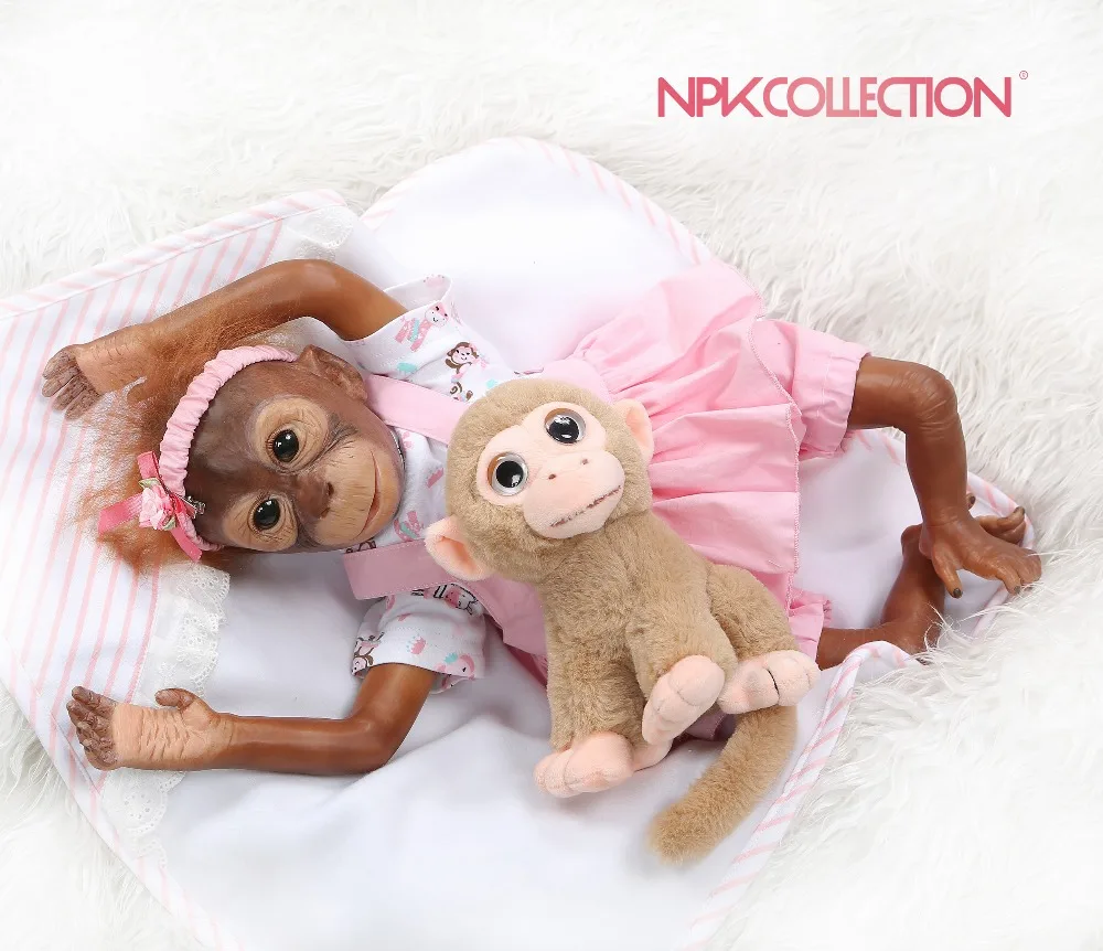 NPKCOLLECTION New 52CM handmade detailed paint reborn baby Monkey newborn baby doll collectible art high quality
NPKCOLLECTION New 52CM handmade detailed paint reborn baby Monkey newborn baby doll collectible art high quality