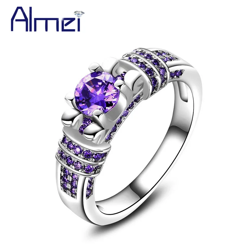 Almei 5%Off Wedding Jewellery Silver Color kpop Rings For Girls Women Punk Ring With Purple Stone Jewelry Dropshipping HR259
Almei 5%Off Wedding Jewellery Silver Color kpop Rings For Girls Women Punk Ring With Purple Stone Jewelry Dropshipping HR259