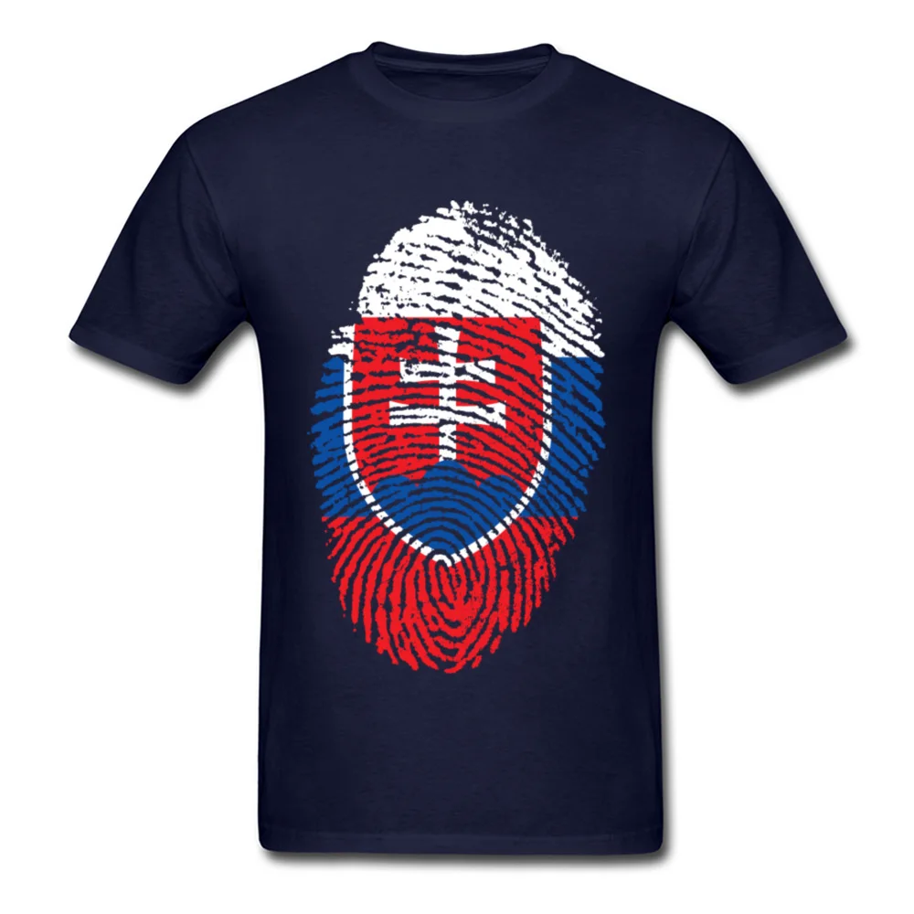Slovakia Flag Fingerprint_navy