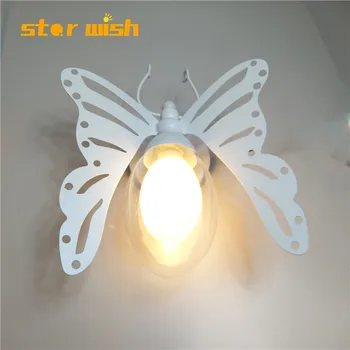 modern butterfly led beside wall lights loft decor wall lamp on the wall for child room home shop Decoration G9 220V
modern butterfly led beside wall lights loft decor wall lamp on the wall for child room home shop Decoration G9 220V