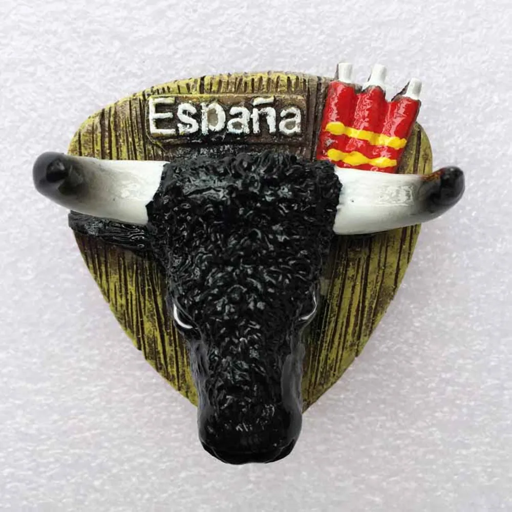 New Hot Toreo Espana Bullfight Spain Fridge Magnets Resin Handmade 3D Bull Head Magnetic Refrigerator Sticker Travel Souvenirs
New Hot Toreo Espana Bullfight Spain Fridge Magnets Resin Handmade 3D Bull Head Magnetic Refrigerator Sticker Travel Souvenirs