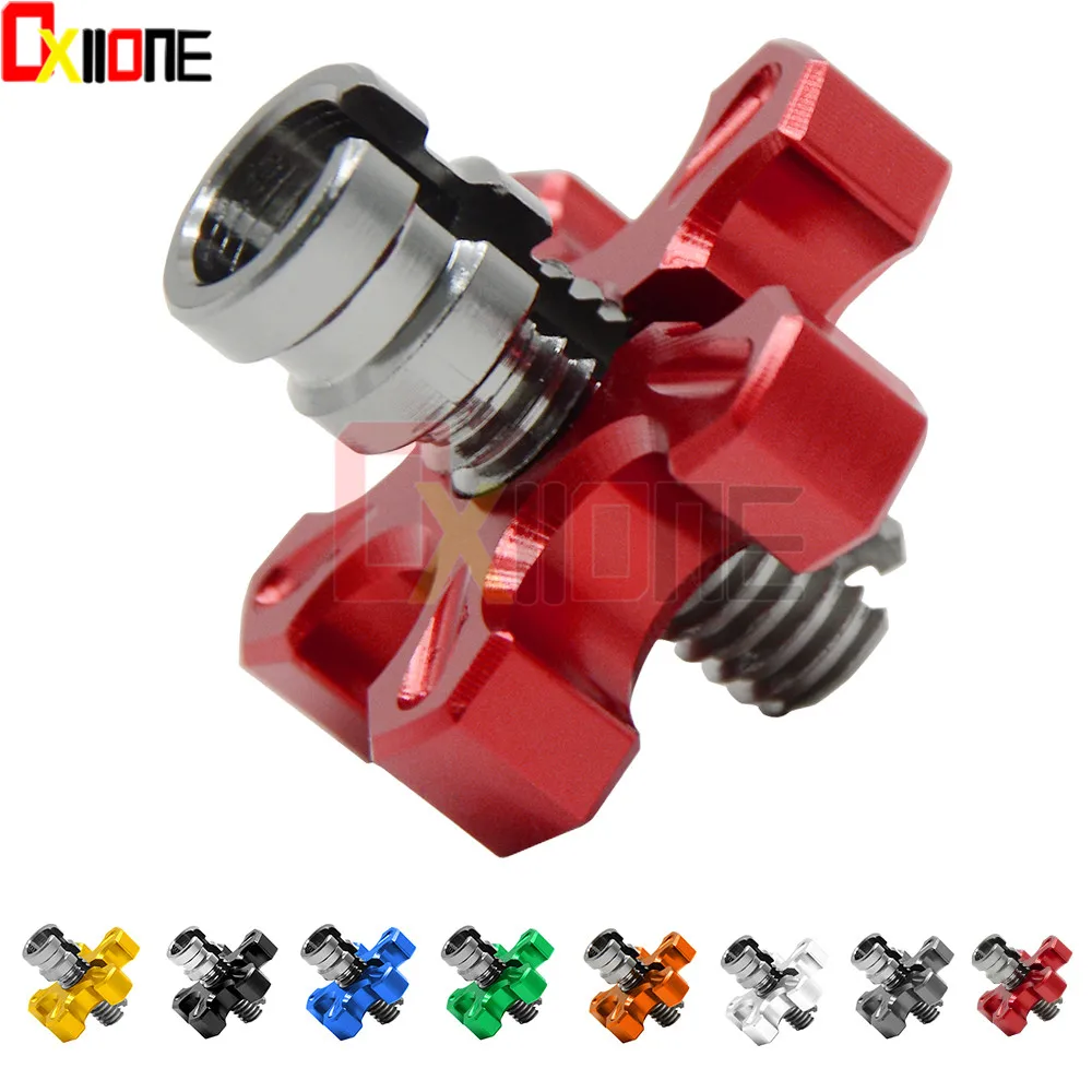 8mm/10mm*1.25 Universal Motorcycle CNC Aluminum Clutch Cable Wire Adjuster For Honda VT750 DC Shadow XL1000 VX-V2 Varadero
8mm/10mm*1.25 Universal Motorcycle CNC Aluminum Clutch Cable Wire Adjuster For Honda VT750 DC Shadow XL1000 VX-V2 Varadero