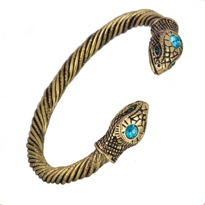 Vintage Style Jewlry Fashion Bangles Snake Pattern With Beautiful Crystals Special Design High Grade Zinc Alloy Dropshipping
Vintage Style Jewlry Fashion Bangles Snake Pattern With Beautiful Crystals Special Design High Grade Zinc Alloy Dropshipping