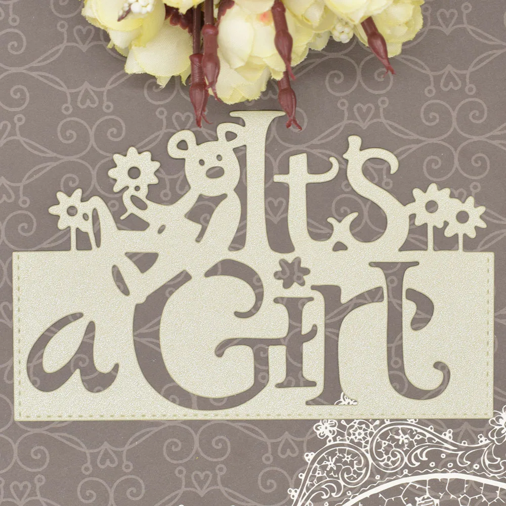 It's a girl Letter Metal Cutting Dies Words for Scrapbooking Album Baby Card Making Paper Embossing Die Cuts
It's a girl Letter Metal Cutting Dies Words for Scrapbooking Album Baby Card Making Paper Embossing Die Cuts
