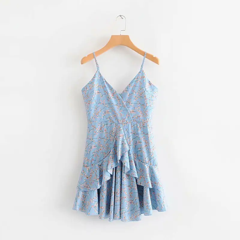 2019 Floral Print Cascading Ruffles Summer Beach dress Women Sexy V neck High Waist Mini Strap Dresses Female vestidos#M053
2019 Floral Print Cascading Ruffles Summer Beach dress Women Sexy V neck High Waist Mini Strap Dresses Female vestidos#M053