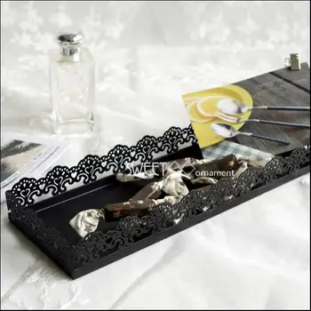 European rectangle metal black tray cutlery organizer charolas decorativas makeup tray for home orgnizer SNTP078
European rectangle metal black tray cutlery organizer charolas decorativas makeup tray for home orgnizer SNTP078