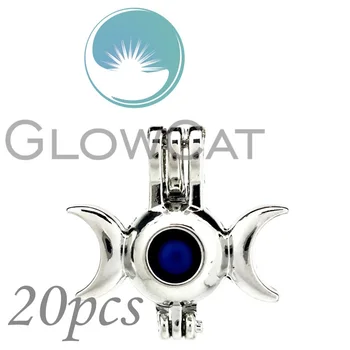 20x KK917 Triple Moon Goddess Beads Cage Perfume Aroma Oyster Pearl Cage Amulet Locket Pendant Gift
20x KK917 Triple Moon Goddess Beads Cage Perfume Aroma Oyster Pearl Cage Amulet Locket Pendant Gift